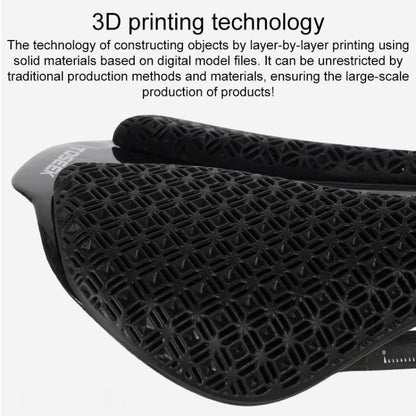 TOSEEK P10 Carbon Fiber 3D Printed Road Mountain Bike Seat, Width:143mm by TOSEEK