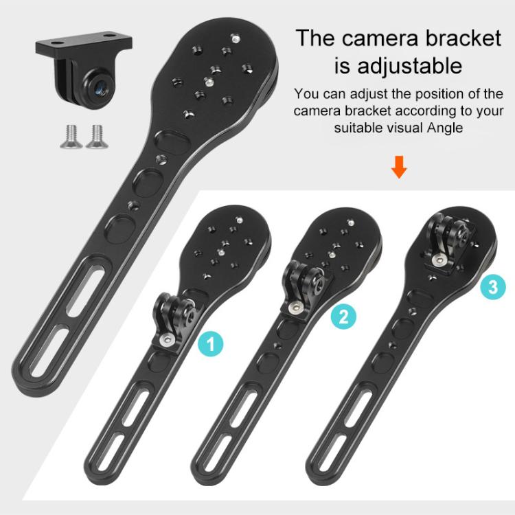 TOSEEK MA106 Aluminum Alloy Bicycle Road Bike Integrated Handlebar Computer Bracket(Black) by TOSEEK