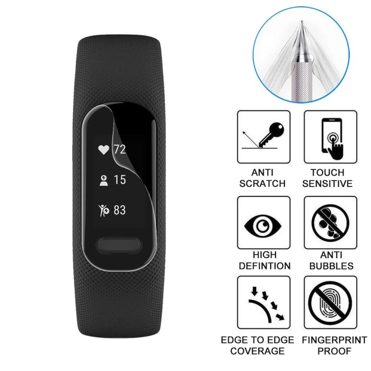 For Garmin vivosmart 5 5pcs xDfind Soft Hydrogel Film Full Cover Front Protector by xDfind