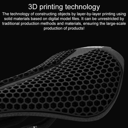 TOSEEK P300 Carbon Fiber 3D Printed Road Mountain Bike Seat(3K Twill) by TOSEEK