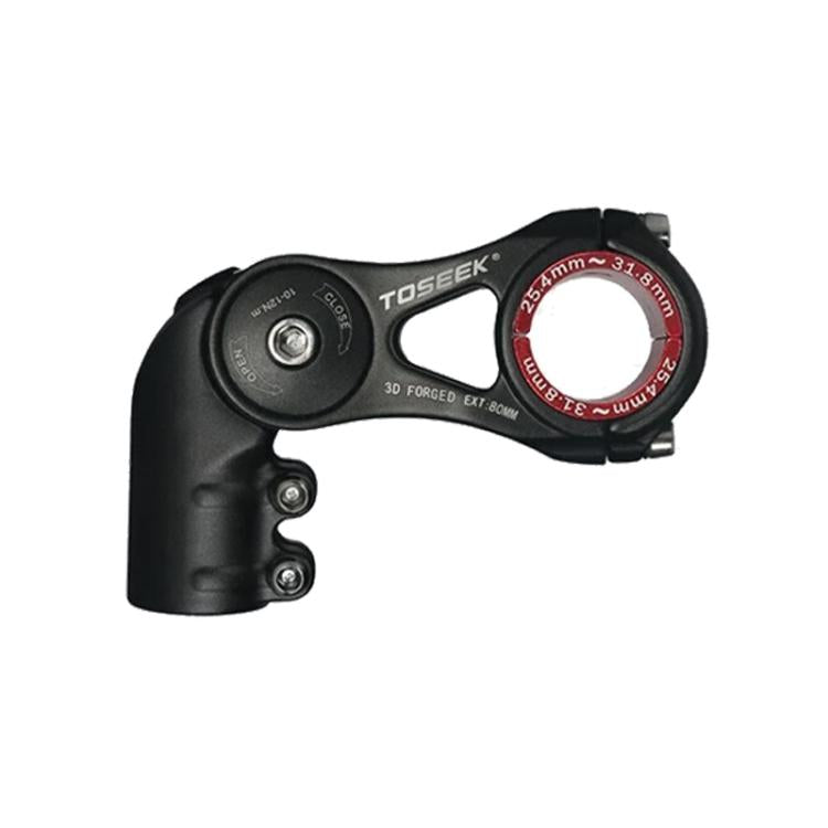 TOSEEK ST003 Aluminum Alloy Adjustable Angle Mountain Bike Stem, Specification:80mm by TOSEEK