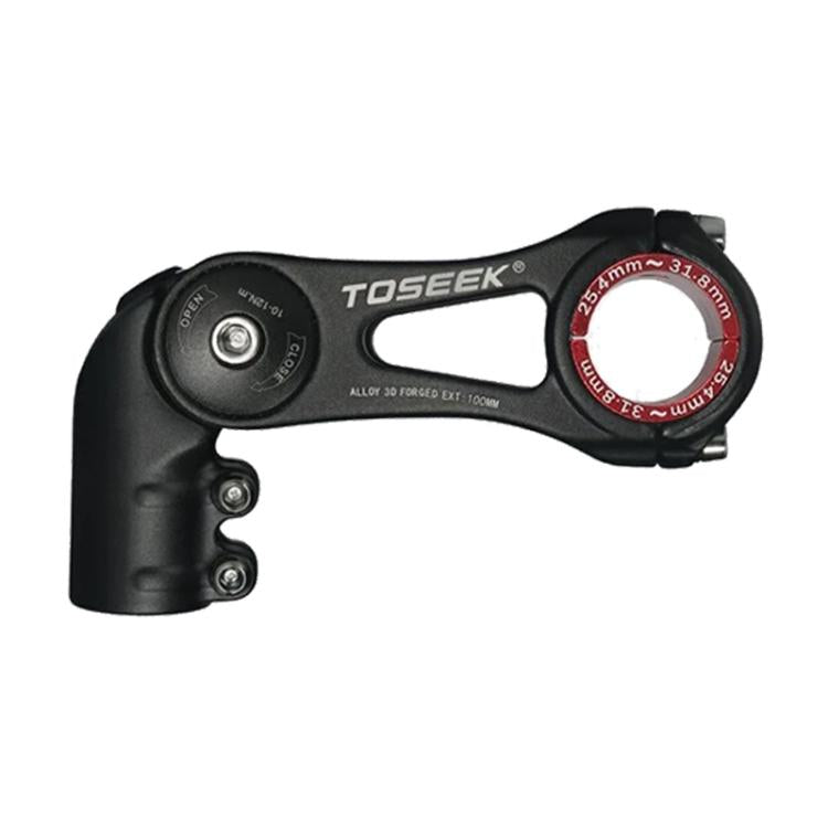 TOSEEK ST003 Aluminum Alloy Adjustable Angle Mountain Bike Stem, Specification:100mm by TOSEEK