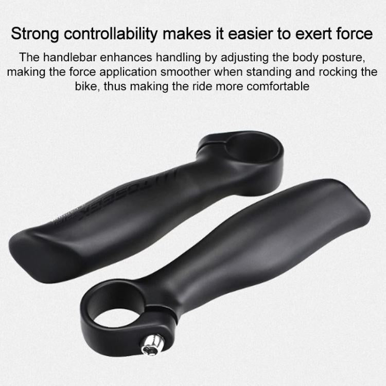 TOSEEK 1Pair Carbon Fiber Mountain Bike Rest Horn Handlebar(Bright Cursor) by TOSEEK
