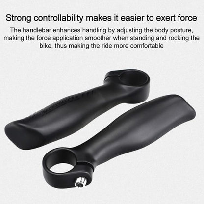 TOSEEK 1Pair Carbon Fiber Mountain Bike Rest Horn Handlebar(Bright Cursor) by TOSEEK