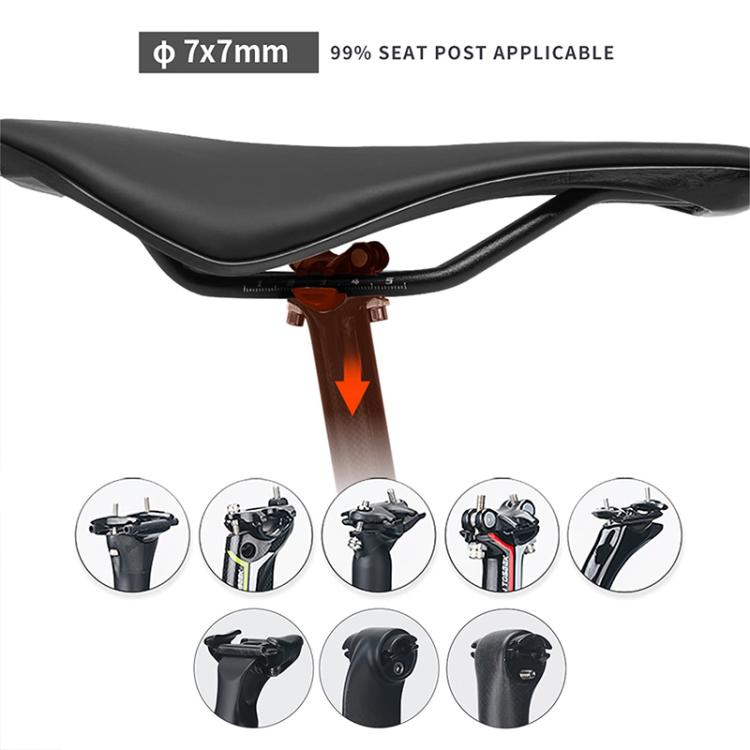 TOSEEK TS101 Road Mountain Bike Leather Saddle(Black) by TOSEEK