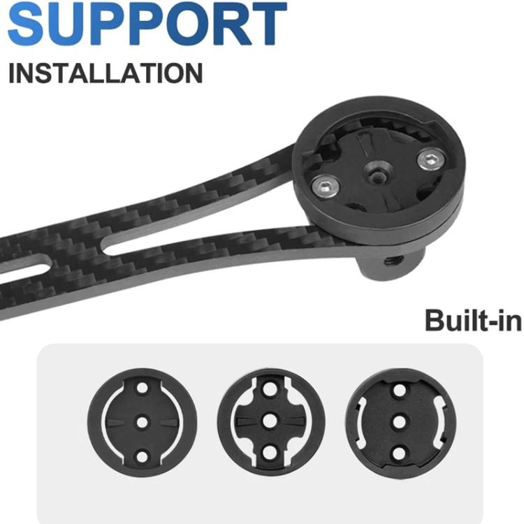 TOSEEK Carbon Fiber Bicycle Road Bike Integrated Handlebar Meter Bracket(3K Matte) by TOSEEK