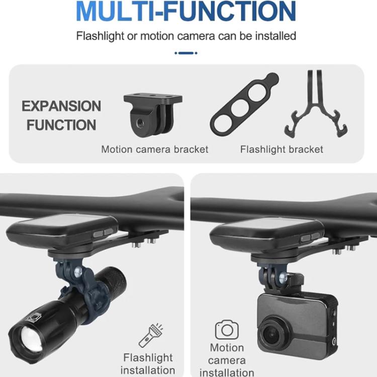 TOSEEK Carbon Fiber Bicycle Road Bike Integrated Handlebar Meter Bracket(3K Matte) by TOSEEK