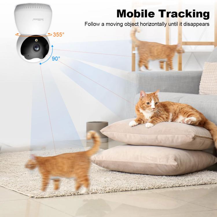 SriHome SH036 500W Pixel AI Smart HD Camera Supports Human Tracking(EU Plug) by SriHome
