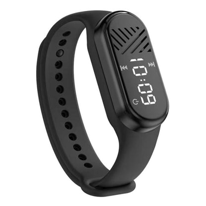 BT5.3 Sports MP3 Watch Supports Micro SD Card, ROM:8GB(Black) by bashfashion