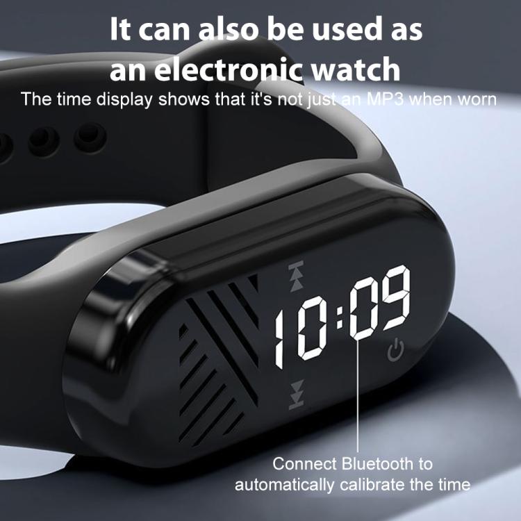 BT5.3 Sports MP3 Watch Supports Micro SD Card, ROM:8GB(Black) by bashfashion