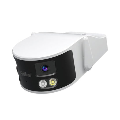 SriHome SH070 4MP Binocular Stitching Ultra-wide Angle Waterproof Camera Supports Full-color Night Vision(AU Plug) by SriHome