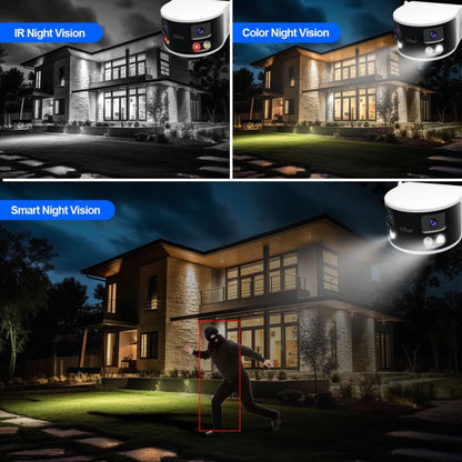 SriHome SH070 4MP Binocular Stitching Ultra-wide Angle Waterproof Camera Supports Full-color Night Vision(AU Plug) by SriHome