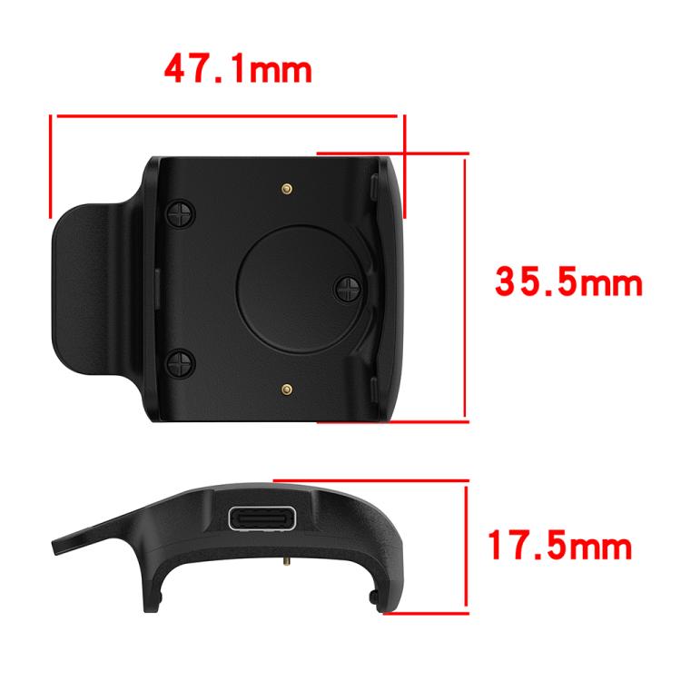 For Garmin Barklimiter Deluxe / Delta Deluxe Portable Dual Ports Pet Dog Bark Collar Tracker Charging Adapter(Black) by bashfashion