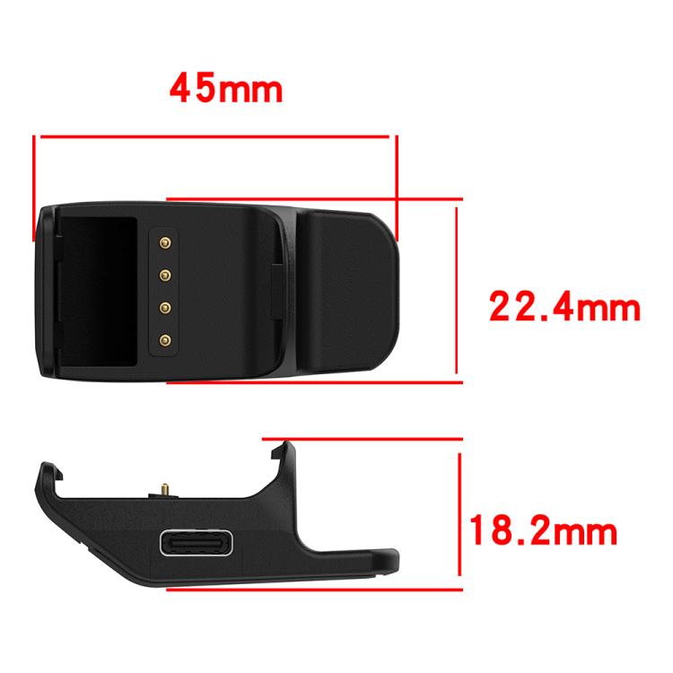 For Garmin PT10 / TB10 / TT15 Mini / T5 mini Portable Dual Ports Pet Dog Bark Collar Tracker Charging Adapter(Black) by bashfashion