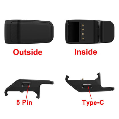 For Garmin PT10 / TB10 / TT15 Mini / T5 mini Portable Dual Ports Pet Dog Bark Collar Tracker Charging Adapter(Black) by bashfashion