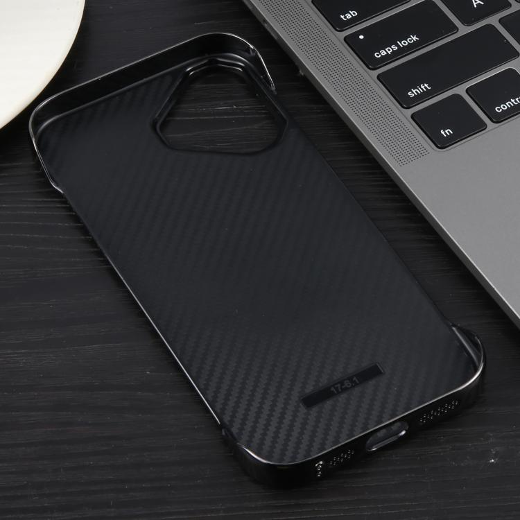 For iPhone 16 Plus Electroplating Frameless Frosted Anti-Glare PC MagSafe Phone Case(Black) by bashfashion