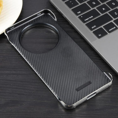 For Huawei Mate 70 Electroplating Frameless Frosted Anti-Glare PC MagSafe Phone Case(Silver White) by bashfashion