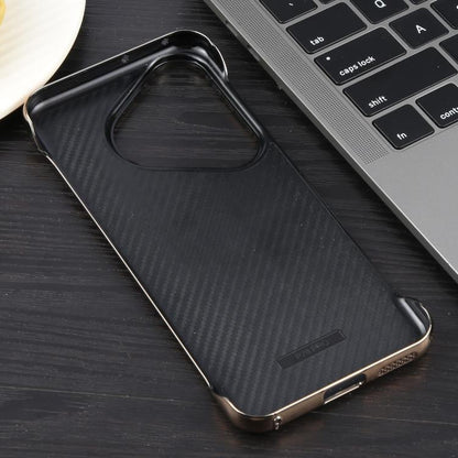 For Huawei Pura 70 Electroplating Frameless Frosted Anti-Glare PC MagSafe Phone Case(Desert Gold) by bashfashion