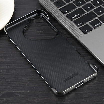 For Huawei Pura 70 Electroplating Frameless Frosted Anti-Glare PC MagSafe Phone Case(Silver White) by bashfashion