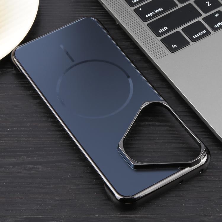 For Huawei Pura 70 Pro / 70 Pro+ Electroplating Frameless Frosted Anti-Glare PC MagSafe Phone Case(Black) by bashfashion