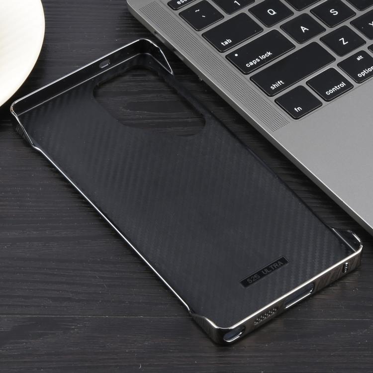 For Samsung Galaxy S22 Ultra 5G Electroplating Frameless Frosted Anti-Glare PC MagSafe Phone Case(Titanium Gray) by bashfashion