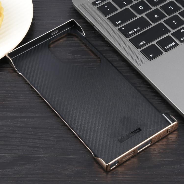 For Samsung Galaxy S23 Ultra 5G Electroplating Frameless Frosted Anti-Glare PC MagSafe Phone Case(Desert Gold) by bashfashion