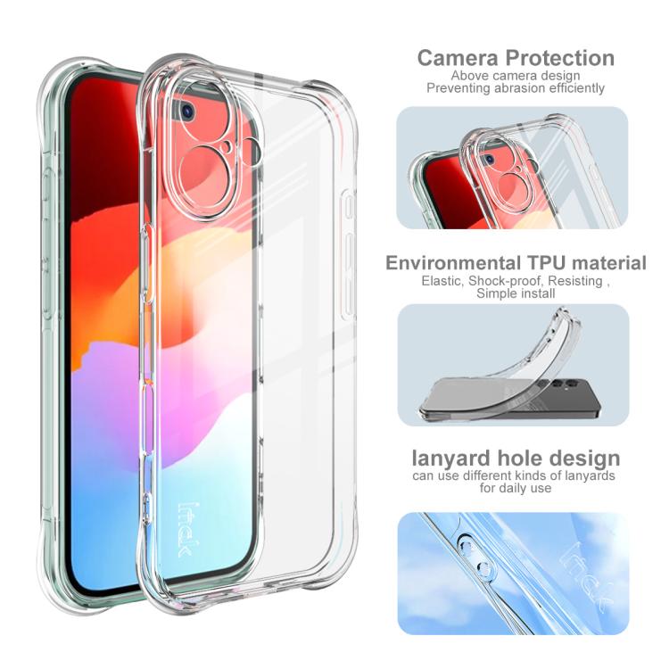 For iPhone 17 imak Shockproof Airbag TPU Phone Case(Transparent) by imak