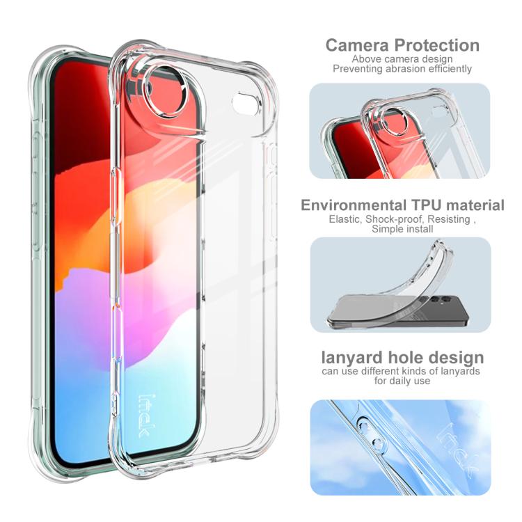 For iPhone Air imak Shockproof Airbag TPU Phone Case(Transparent) by imak