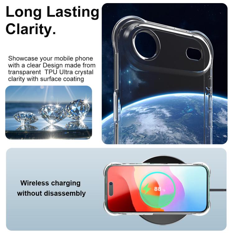 For iPhone Air imak Shockproof Airbag TPU Phone Case(Transparent) by imak