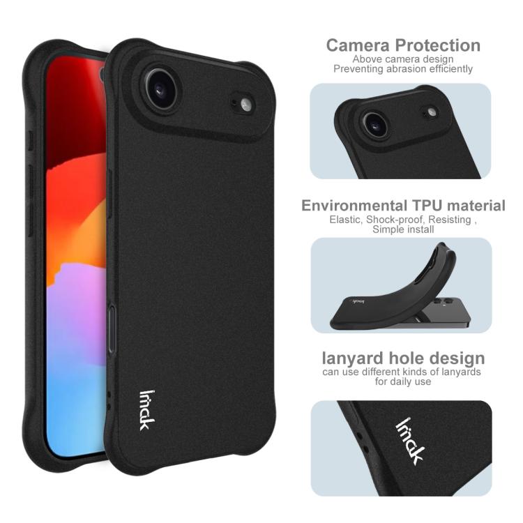 For iPhone Air imak Shockproof Airbag TPU Phone Case(Matte Black) by imak