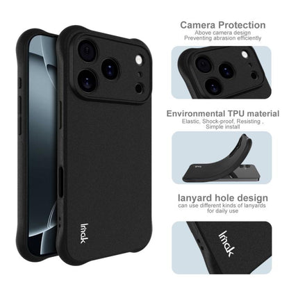 For iPhone 17 Pro imak Shockproof Airbag TPU Phone Case(Matte Black) by imak