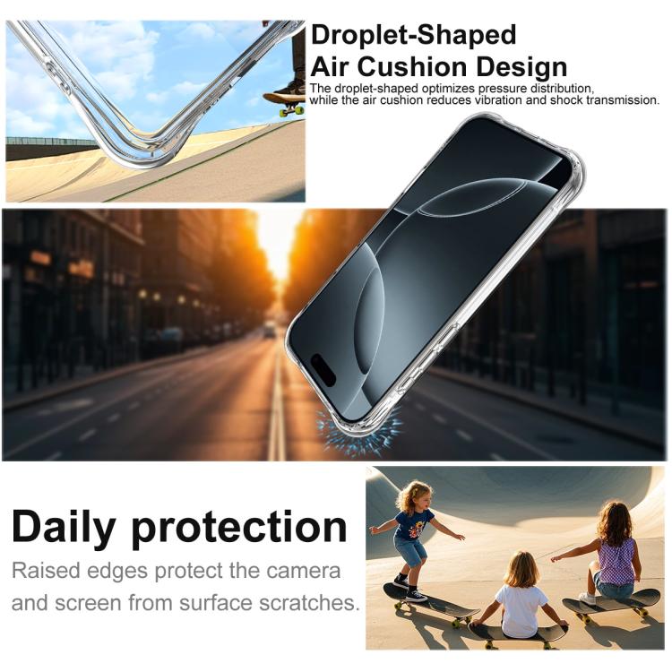 For iPhone 17 Pro Max imak Shockproof Airbag TPU Phone Case(Transparent) by imak