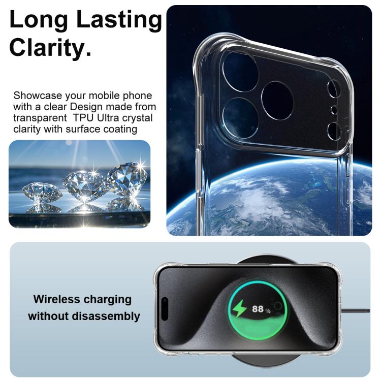 For iPhone 17 Pro Max imak Shockproof Airbag TPU Phone Case(Transparent) by imak