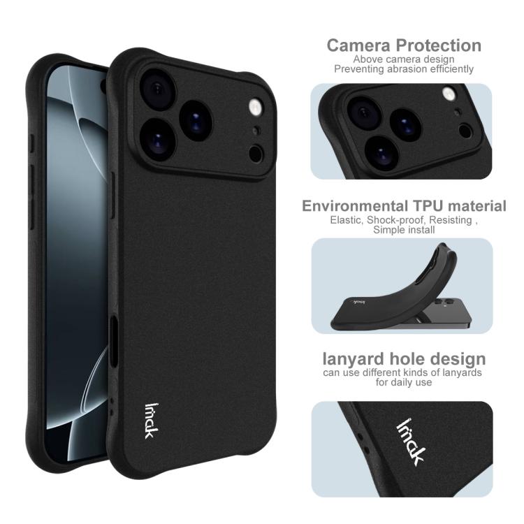 For iPhone 17 Pro Max imak Shockproof Airbag TPU Phone Case(Matte Black) by imak