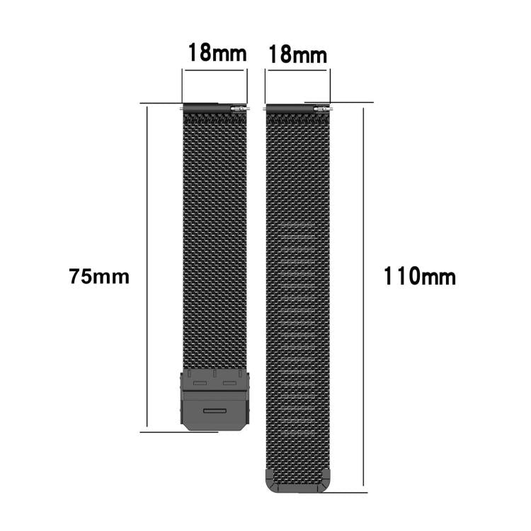 For Apple Watch 42 / 44 / 45 / 46 / 49mm xDfind Milanese Buckle Metal Watch Band(Black) by xDfind