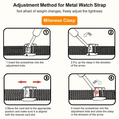 For Apple Watch 38 / 40 / 41 / S10 42mm xDfind Milanese Buckle Metal Watch Band(Black) by xDfind