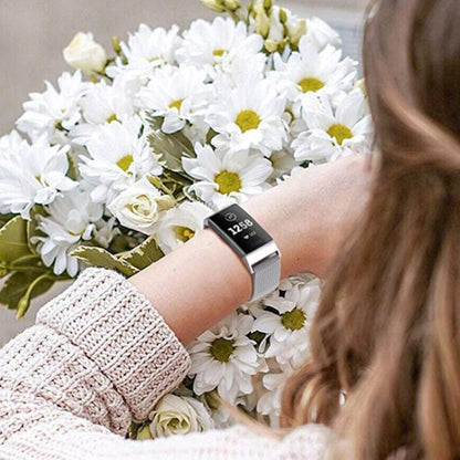 For Fitbit Charge 3 / 4 xDfind Milanese Magnetic Stainless Steel Watch Band(Black) by xDfind