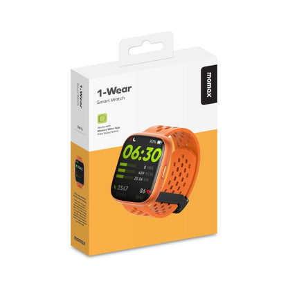 MOMAX SW1S 1.83 inch Screen IP68 Waterproof Smart Sports Watch(Orange) by MOMAX