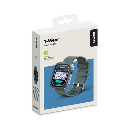 MOMAX SW3S 1.99 inch Screen 3ATM Waterproof Smart Sports Watch(Green) by MOMAX