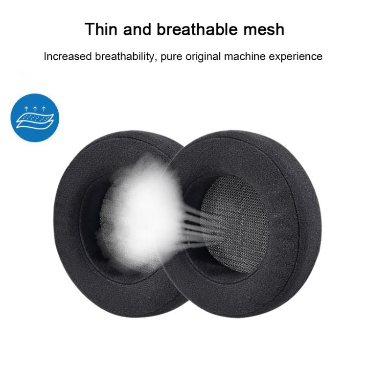 2pcs Velvet Replacement Earpads For AKG K612 / K712(Black) by bashfashion