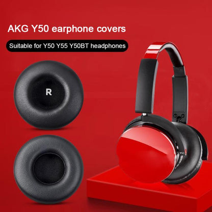 1 Pair Mesh Replacement Earpads For AKG Y50BT / Y55DJ / Y50 / Y55(Black) by bashfashion