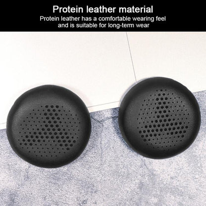 2pcs Protein Leather Replacement Earpads For AKG Y500(Black + Orange Mesh) by bashfashion