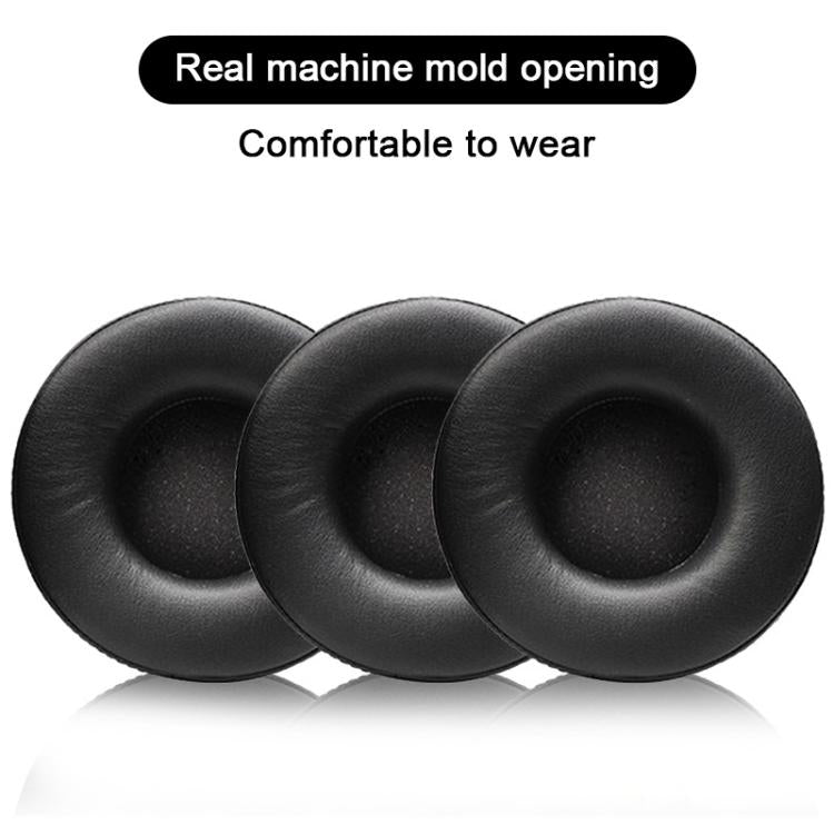 2pcs Protein Leather Splicing Thickening Replacement Earpads For AKG K240 MKII / K270(Black) by bashfashion