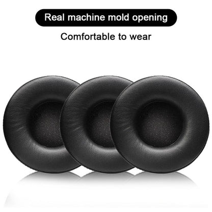 2pcs Protein Leather Splicing Thickening Replacement Earpads For AKG K240 MKII / K270(Black) by bashfashion
