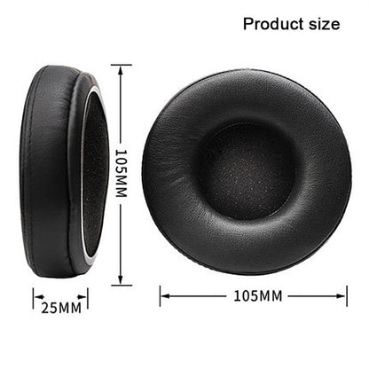 2pcs Protein Leather Splicing Thickening Replacement Earpads For AKG K240 MKII / K270(Black) by bashfashion
