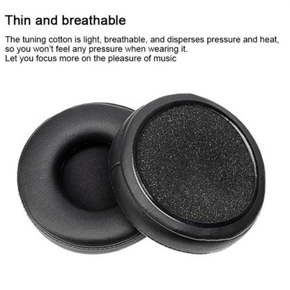 2pcs Protein Leather Splicing Thickening Replacement Earpads For AKG K240 MKII / K270(Black) by bashfashion