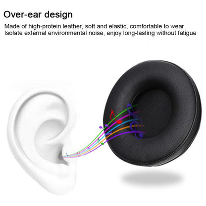 2pcs Protein Leather Splicing Thickening Replacement Earpads For AKG K240 MKII / K270(Black) by bashfashion