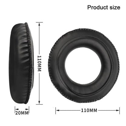 2pcs Protein Leather Replacement Earpads For AKG K240 MKII / K270(Black) by bashfashion
