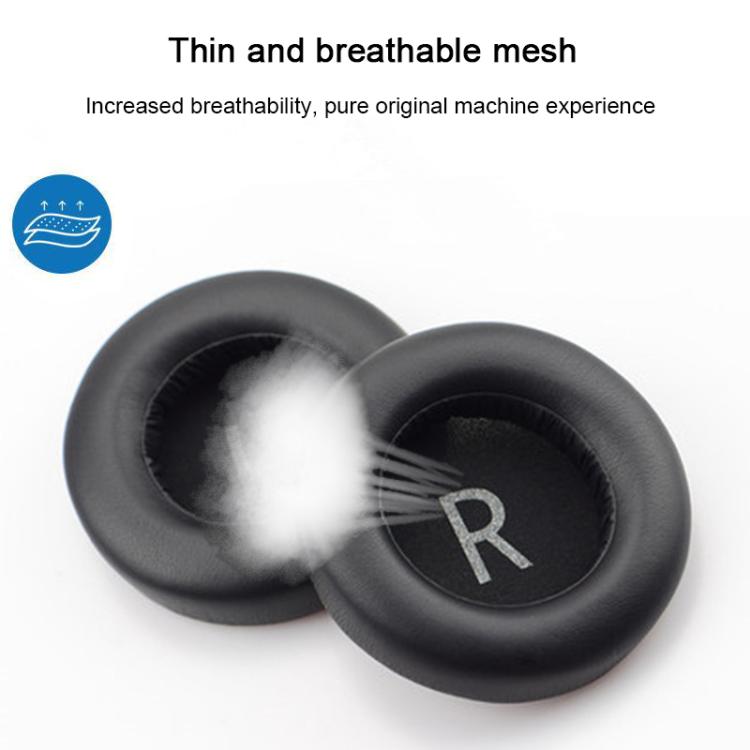 1 Pair Protein Leather Replacement Earpads For AKG K845 / K845BT(Black Left and Right Type B) by bashfashion