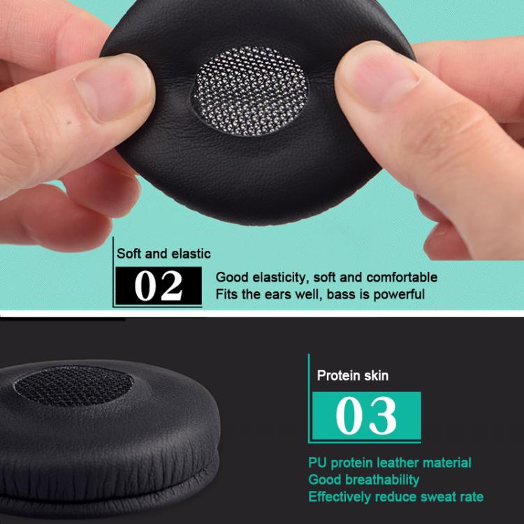 2pcs Protein Leather Replacement Earpads For AKG Y40 / Y45 / Y45BT(Yellow) by bashfashion